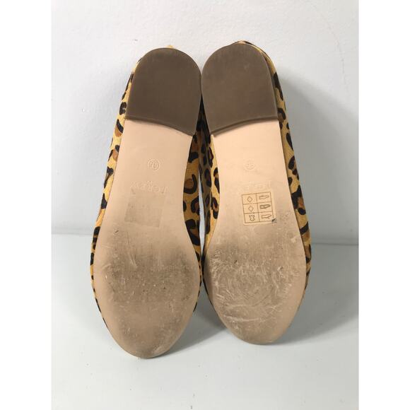 J.Crew Women’s 6.5 Leather Leopard Print Driving Moccasins Flats Loafers - Picture 7 of 8